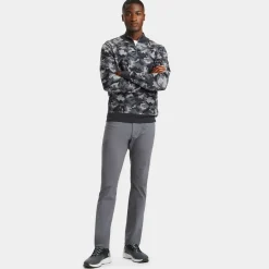 Sweaters-G/FORE Camo Jacquard Merino Wool Quarter Zip Sweater