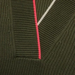 Sweaters-G/FORE Chunky Rib Merino Wool Relaxed Fit V Neck Sweater