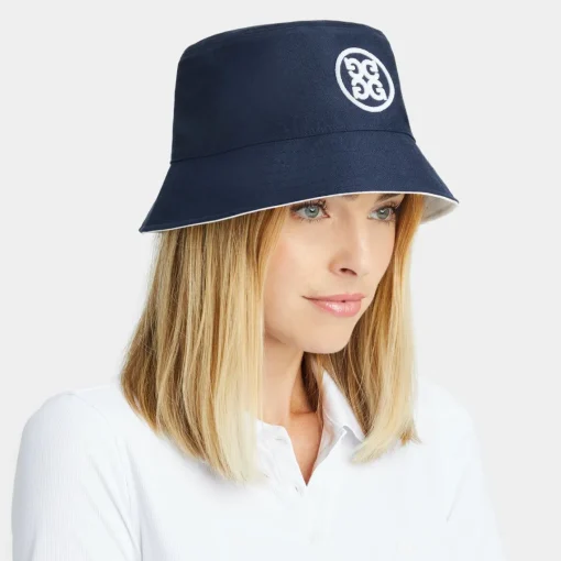Hats-G/FORE Circle G's Reversible Cotton Twill Bucket Hat