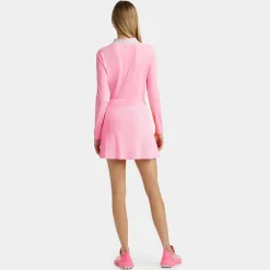 Polos-G/FORE Colour Block Collar Silky Tech Nylon Long Sleeve Zip Polo