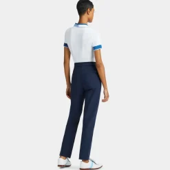 Polos-G/FORE Contrast Quarter Zip Tech Pique Polo