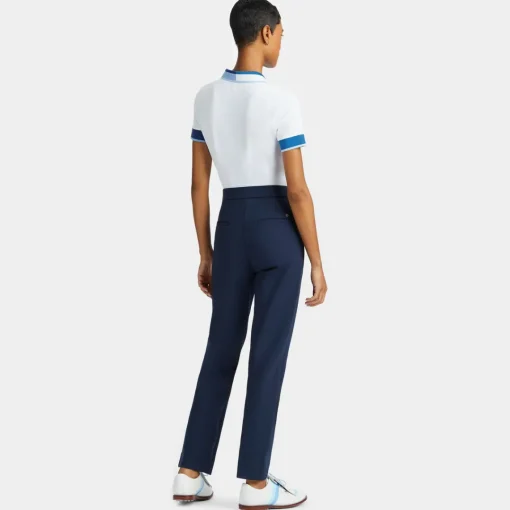 Polos-G/FORE Contrast Quarter Zip Tech Pique Polo