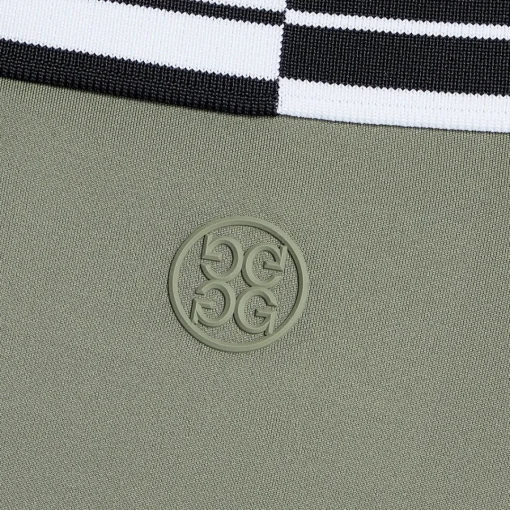 Polos & Shirts-G/FORE Contrast Striped Collar Tech Jersey Banded Sleeve Polo