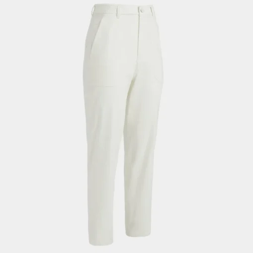 Pants-G/FORE Cotton Twill High Rise Straight Tapered Leg Trouser