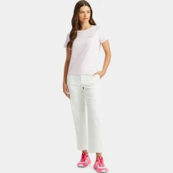 Pants-G/FORE Cotton Twill High Rise Straight Tapered Leg Trouser