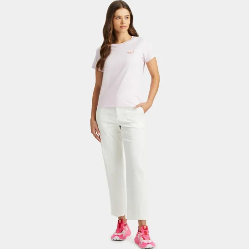 Pants-G/FORE Cotton Twill High Rise Straight Tapered Leg Trouser