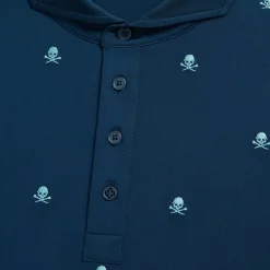 Polos & Shirts-G/FORE Embroidered Skull & Tees Tech Jersey Modern Spread Collar Polo