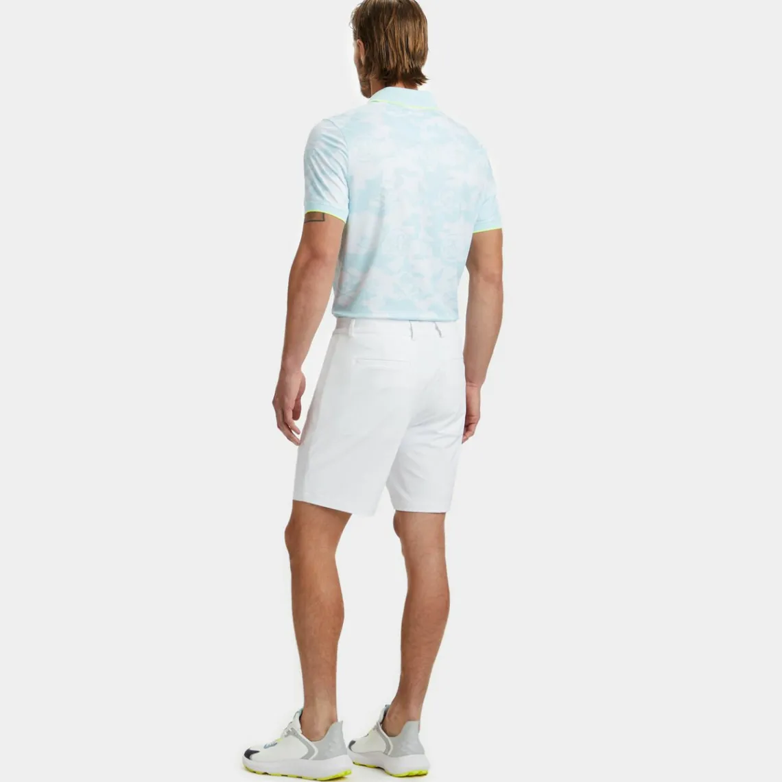 Polos & Shirts-G/FORE Exploded Camo Tech Jersey Modern Spread Collar Banded Sleeve Polo