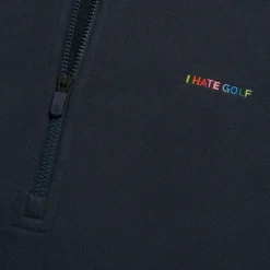 Mid Layers-G/FORE I Hate Golf French Terry Quarter Zip Boxy Pullover