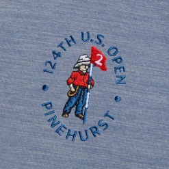 Mid Layers-G/FORE Limited Edition 2024 U.S. Open Rib Gusset Long Sleeve Melange Ice Nylon Sun Shirt