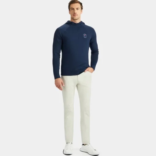 Mid Layers-G/FORE Limited Edition 2024 U.S. Open Hooded Luxe Quarter Zip Mid Layer