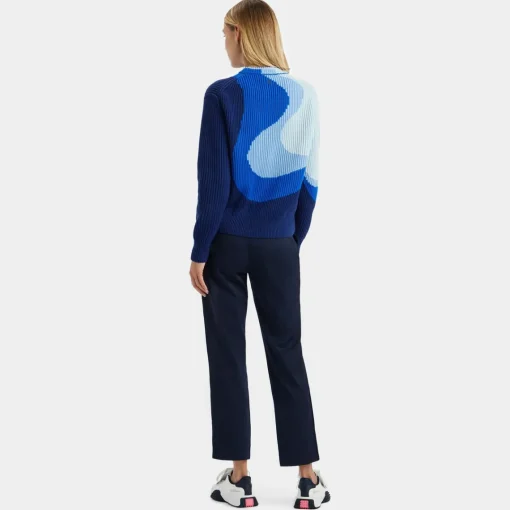 Sweaters-G/FORE Merino Wool Gradient Jacquard Crewneck Sweater
