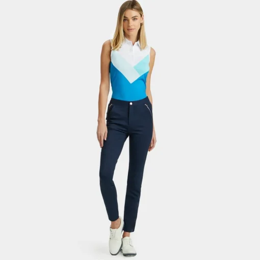 Polos-G/FORE Multi V Tech Jersey Sleeveless Polo