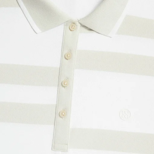 Polos-G/FORE Offset Stripe Tech Pique Sleeveless Polo