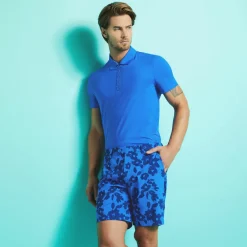 Polos & Shirts-G/FORE Performance Nylon Perforated Circle G's Modern Spread Collar Polo