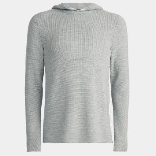 Sweaters-G/FORE Waffle Stitch Merino Wool Hooded Sweater