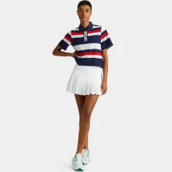 Polos-G/FORE 4-Way Stretch Cropped Quarter Zip Ops Polo