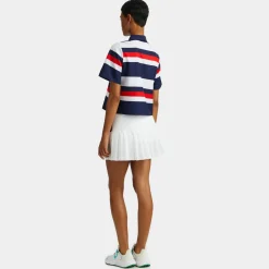 Polos-G/FORE 4-Way Stretch Cropped Quarter Zip Ops Polo